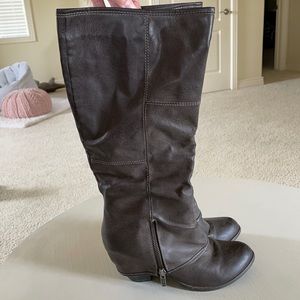 Dark Brown Tall Boot